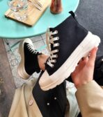 Кеди No Brand Black/White — легкі текстильні для щоденного носіння