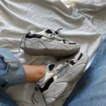 Кросівки Ozw Grey No Brand — легкі текстильні кросівки з екошкірою