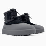 UGG Classic Mini Lace-Up Black — жіночі замшеві черевики з хутром - Зображення 2