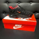 Кросівки Nike Air Max TN+ Black/Red — текстильні чоловічі кросівки