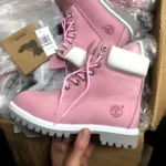 Чоботи Timberland Pink термо — жіночі зимові нубукові черевики