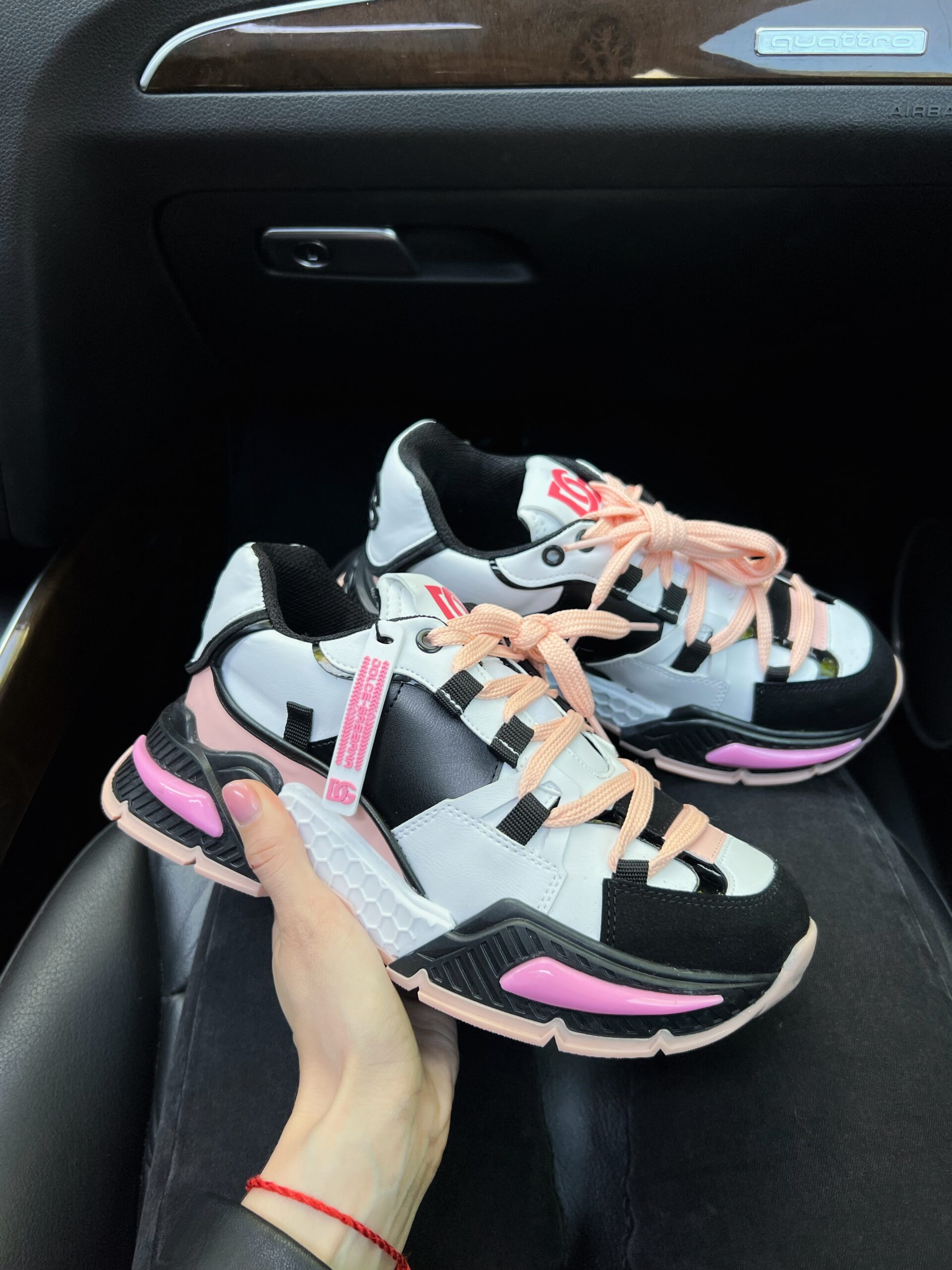 0e479998-9df5-4936-b233-4a7f5e410ca1 Кросівки DG Daymaster Black/Pink із шкіри та замші ---------- — изображение 1