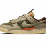 Кеди Nike Dunk Low Remastered Olive — шкіряні чоловічі кроси