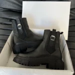 Zābaki No Brand Black Fur-ādas silti ziemai un ikdienas valkāšanai