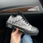 Dior Logo black sneakers-stylish premium leather and textile sneakers