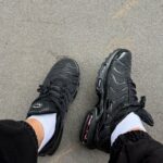 Tenisky Air Max Tn Black-kožené a Textilní černé tenisky