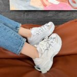 Dolce & Gabbana White ādas un augstākās kvalitātes zamšādas čības