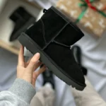 UGG mini Black Suede saapad-naiste seemisnahk loodusliku lambanahaga