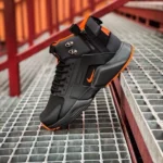 Кросівки Nike Huarache Acronym Black/Orange – нубук з термопідкладкою