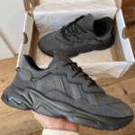 Adidas Ozweego Dark Grey — кросівки шкіра/текстиль у темно-сірому