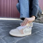 Jordan 1 Low Beige z pravé kůže