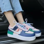 Air Force 1 Multicolor ādas čības-stilīgas un spilgtas