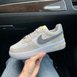 Кеди Air Force 1 Low — стильні комбіновані кеди зі шкіри та замші