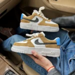 Кеди Nike Air Force Pixel Desert Sand — шкіряні та замшеві кросівки