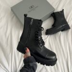 Balenciaga zābaku traktora ādas zābaki - itāļu kvalitāte un stils