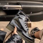 Кеди Dr. Martens Black Fur — зимові чорні кеди з хутром ----------