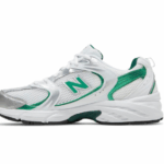 Sneakers New Balance 530 White / Green-Herren Leder sneakers mit Netzeinsatz
