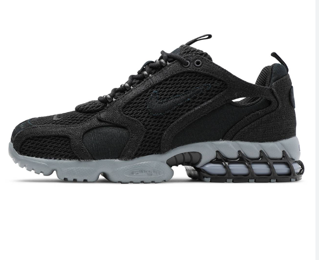 2f0fb1da-614e-48ad-ac9e-5ba9c6bad32b Кросівки Stussy x Nike Air Zoom Spiridon Cage 2 Black/Grey — изображение 1