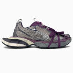 Balenciaga 3XL Purple / Beige sportbačiai — odiniai-tekstiliniai stilingi