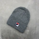 Шапка FILA Grey з акрилу – універсальний розмір, об’ємна вишивка