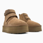 Черевики UGG Neumal Platform Velcro Chestnut — замшеві з хутром - Bild 2