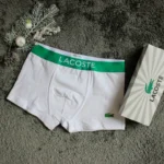 Чоловіча білизна LACOSTE White — бавовна та спандекс, комфорт та стиль