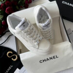 Кросівки Chanel Low Top White стильні шкіряні для щоденного носіння