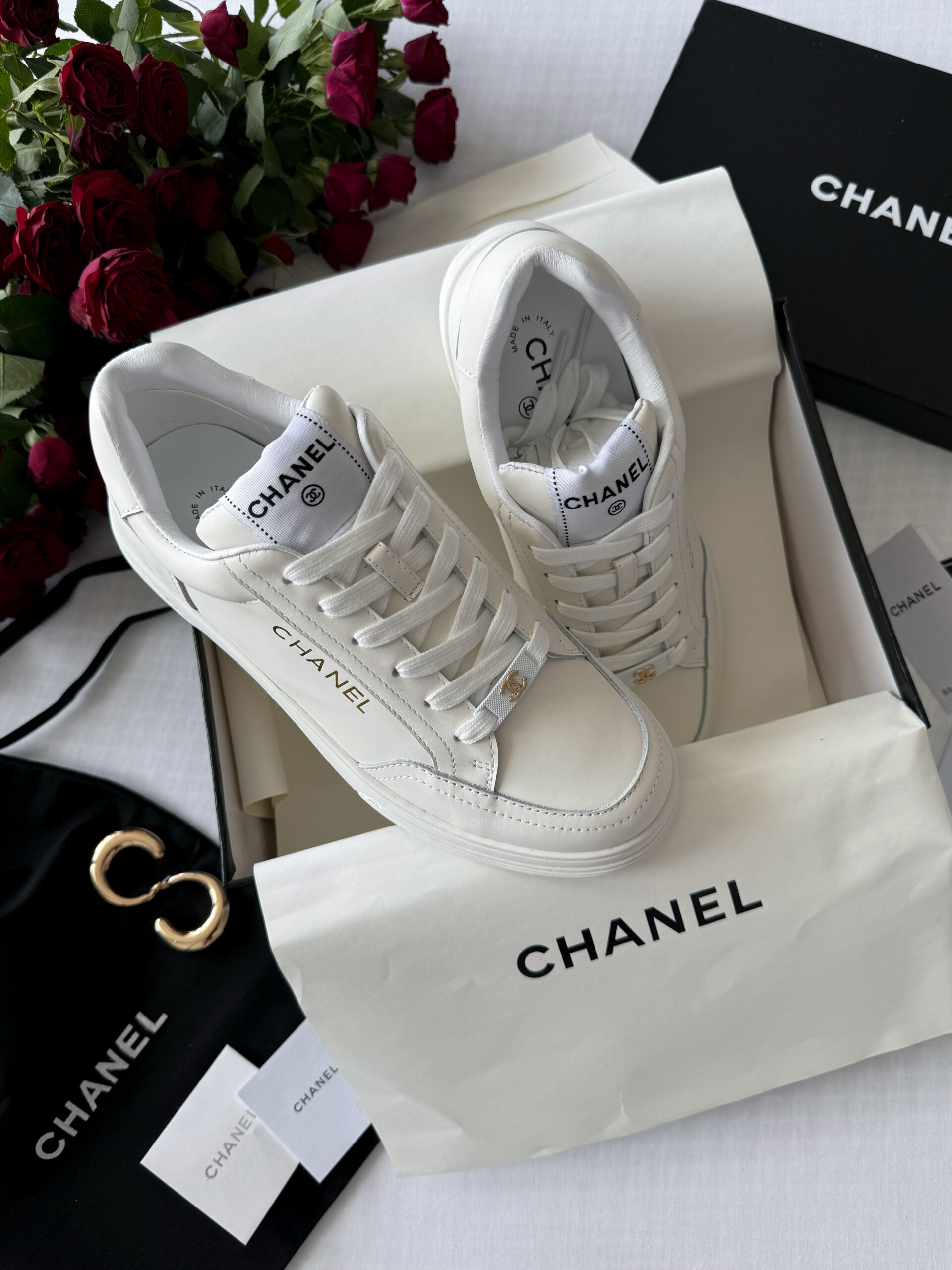 3917960a-2069-4119-a92d-55ce2e12d15e Кросівки Chanel Low Top White стильні шкіряні для щоденного носіння - Зображення 1