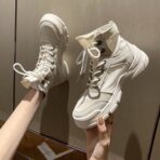 Чоботи No Brand White Art 011 — жіночі шкіряні класичні — изображение 2