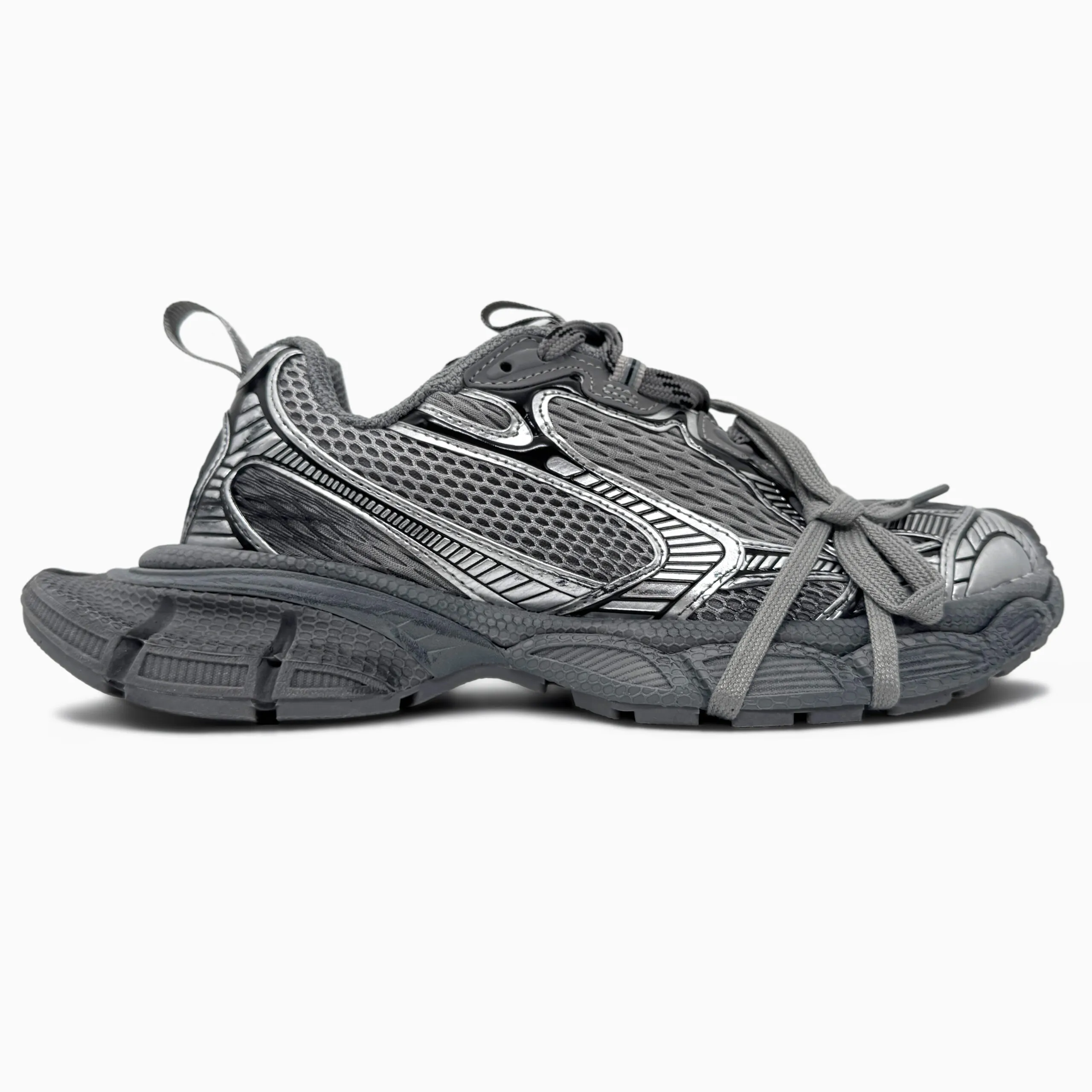 Balenciaga 3XL Extreme Lace Grey sneakers — leather and textile grey - Image 1