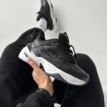 Turnschuhe NIKE M2K Tekno Black / White-Lederne Turnschuhe für Herren