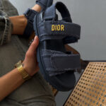 Сандалі Dior Blue Jeans — стильні текстильні жіночі сандалі