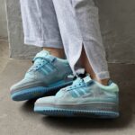 Кеди Adidas Forum Low x Bad Bunny Light Blue замшеві