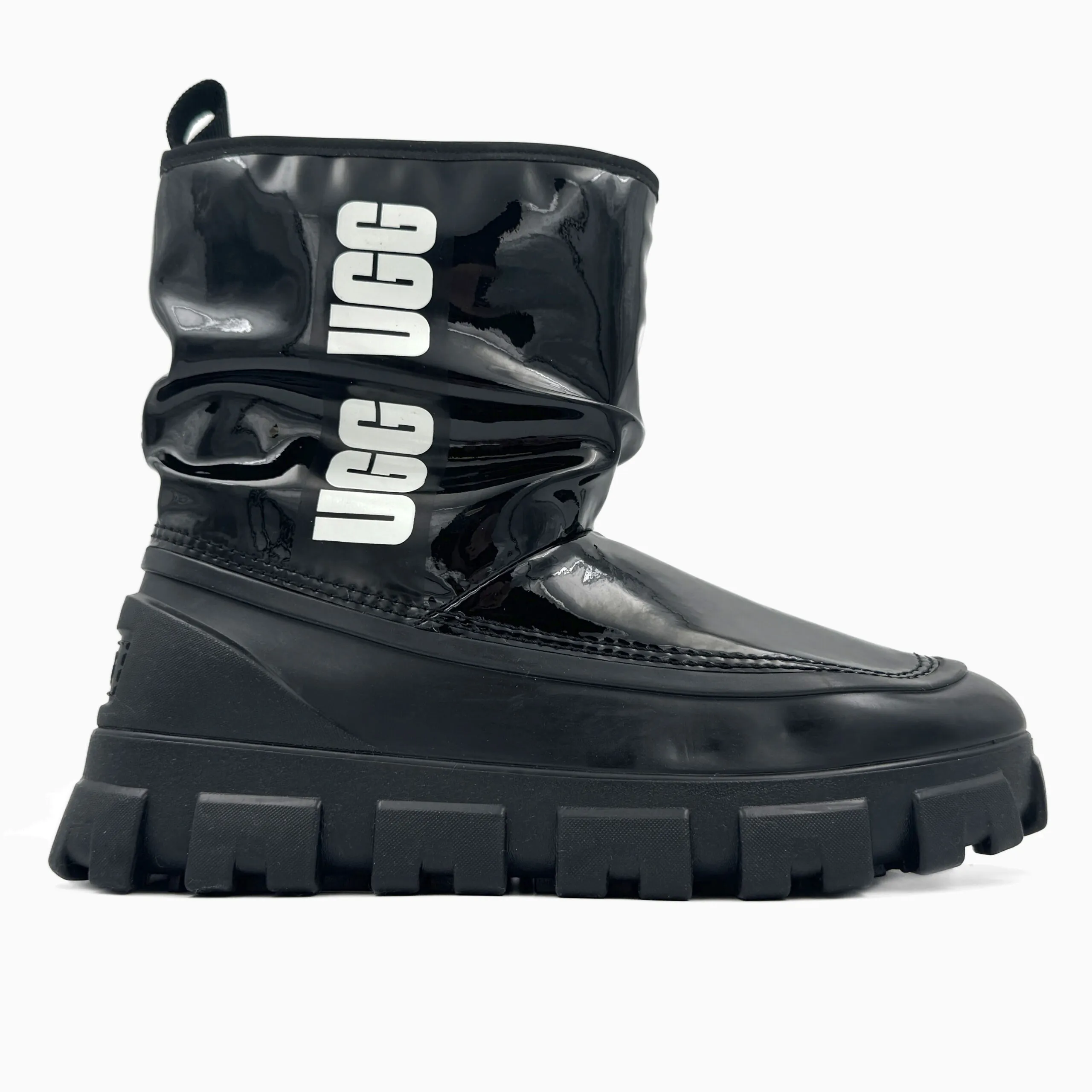 4c093cb9-f6b8-49c2-b486-15bd758f3574 Черевики Ugg Classic Brellah Mini Boot Black з хутра - obrazek 1