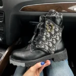 Dior Boots Black Fur boots-elegant leather winter boots