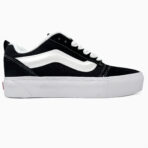 Vans Knu Skool Platform black/White sneakers-suede and textile platforms