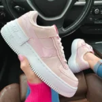 Nike Air Force 1 Shadow Pink Damesko-lær, Reflekterende