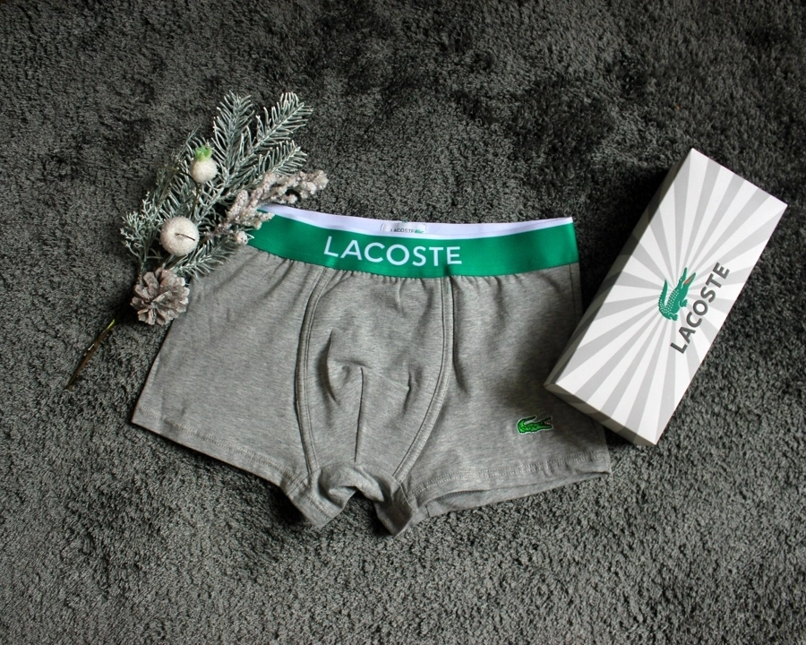 4fdf649d-bfd7-42dd-a93b-f9ac045b9429 Biancheria intima da uomo in cotone e spandex grigio LACOSTE - immagine 1