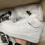 Nike Air Force 1 ’07 high White sneakers with fur