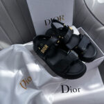 Сандалі Dior Premium Black — жіночі шкіряні преміум-сандалі