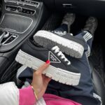 Кеди Prada Double Wheel Nylon Gabardine Black преміум ⭐️