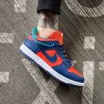 Nike Dunk Low Cl Utility Oransje / Meteor Blå-Seilsko-demi-season lær