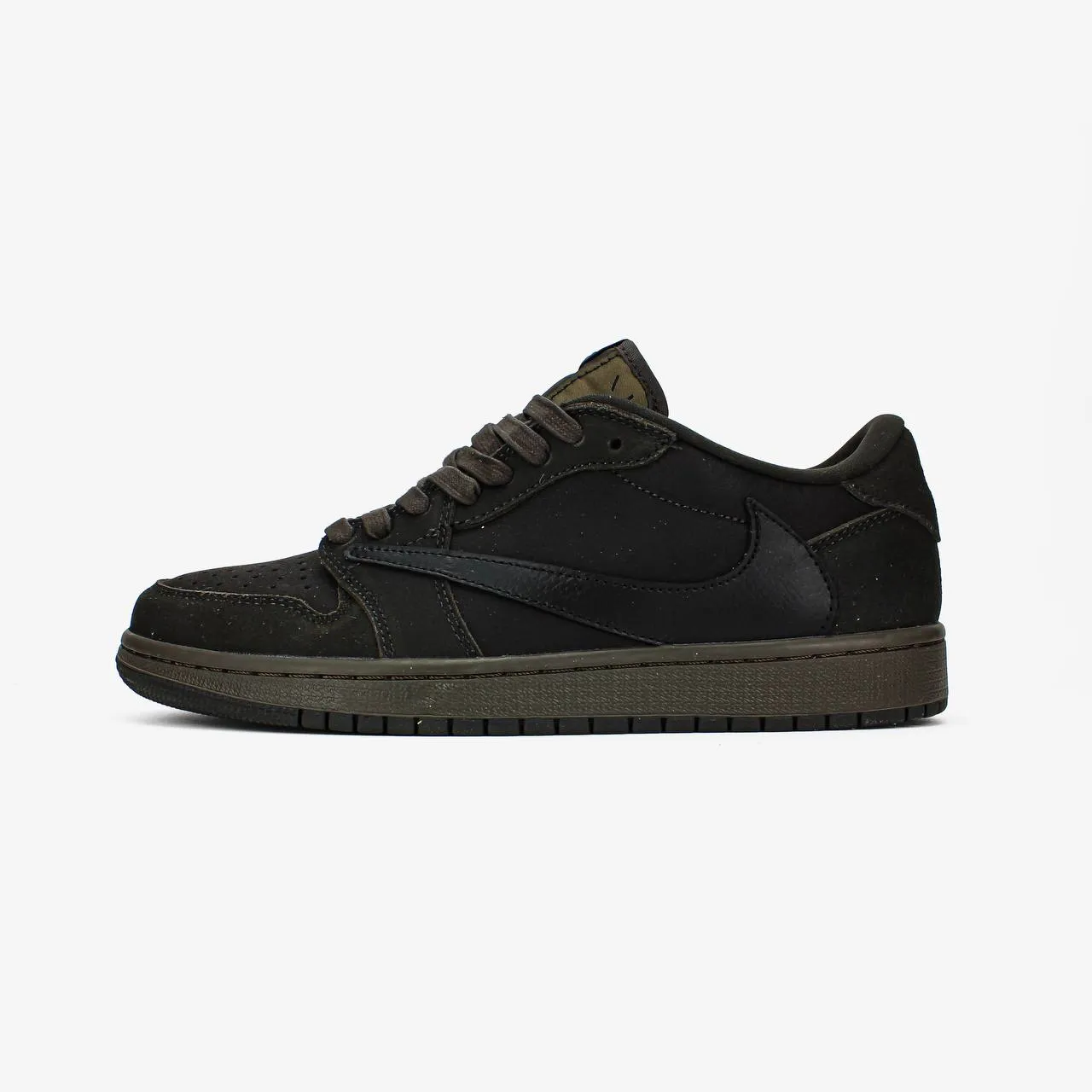Kedi Travis Scott x Jordan 1 Low OG SP Velvet Brown škіra / Tekstiil - Image 1