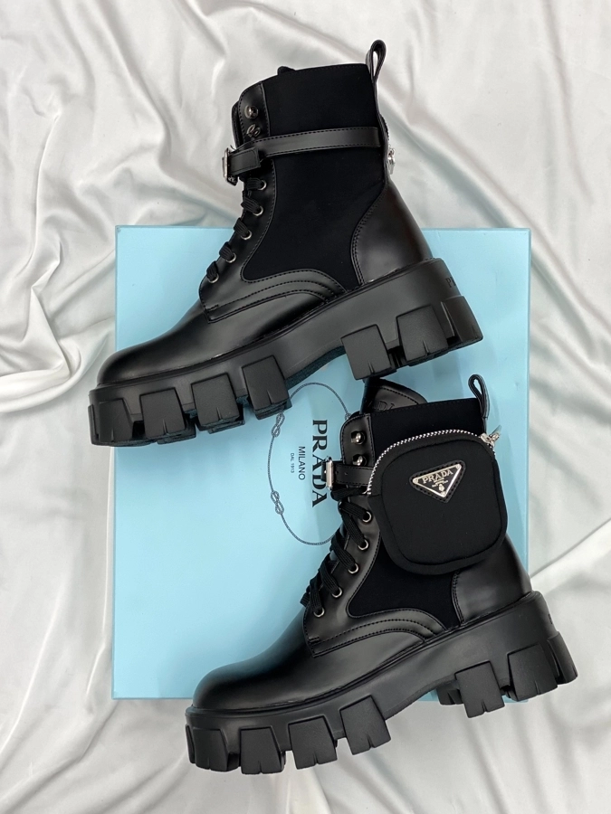 5879a8f6-7331-46f7-97eb-a43648a4d1e1 Leather Boots Nylon Pouch - Damen Lederstiefel mit Nylontasche – Bild 1