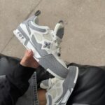 Кросівки Louis Vuitton LV Trainer White/Grey — стильні шкіряні кросівки