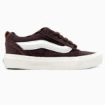 Кеди Vans Knu Skool Brown/White — замшево-шкіряні стильні кросівки