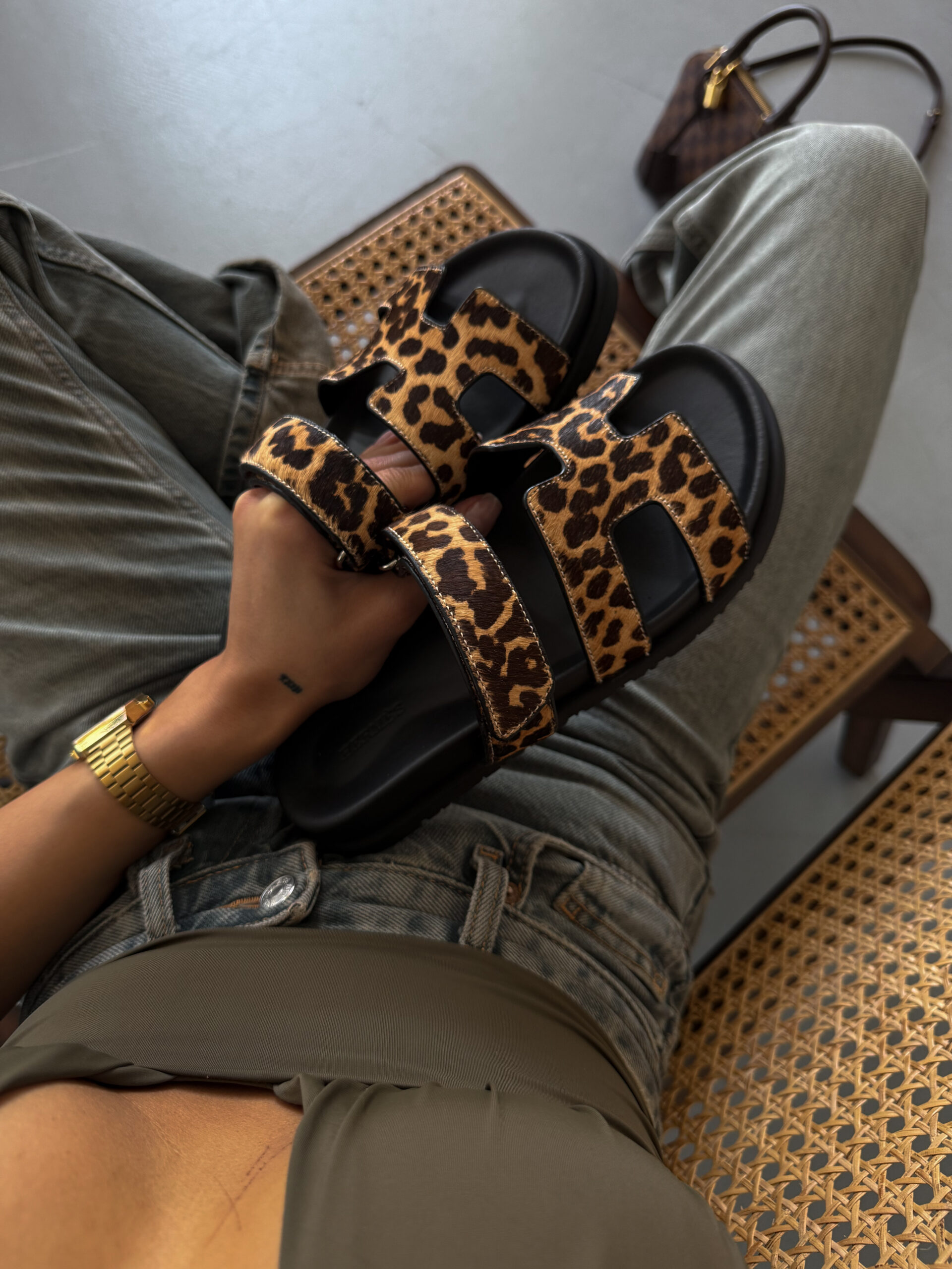 5e905146-b1dd-4db8-a08e-f0ad9e3e2d3a Капці Hermes Chyrpe Leo Chèvre Velours — комфортні текстильні капці - Зображення 1