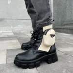 Boty Prada Boots Beige-elegantní dámské kožené boty