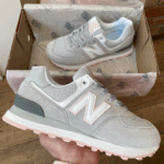Baskets New Balance 574 Grey-baskets élégantes en daim pour hommes