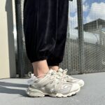 Кросівки Track Recycled Sole шкіряні бежеві